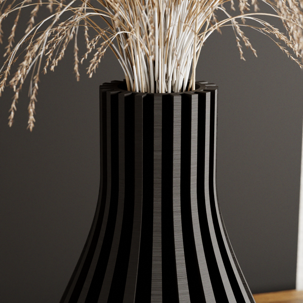 WILLOW Sculptural Fluted Vase