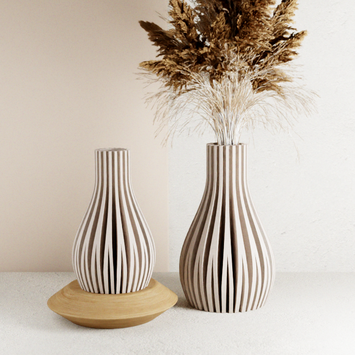 WILLOW Sculptural Fluted Vase