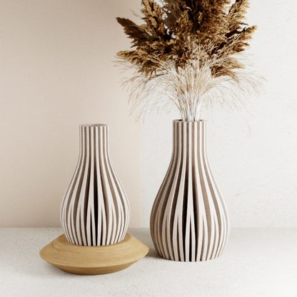 WILLOW Sculptural Fluted Vase