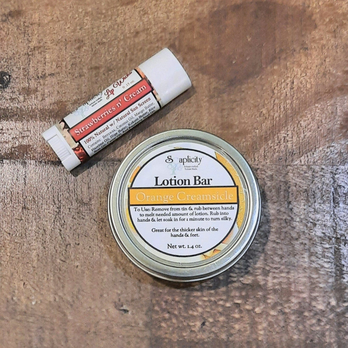 Lip Balm &amp; Lotion Bar Gift Set | Soaplicity