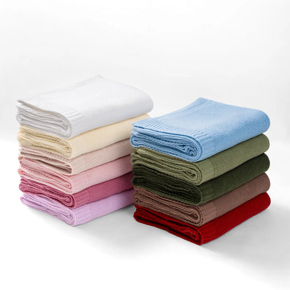 Classic Knit Baby Blanket | Timeless Nursery Essential