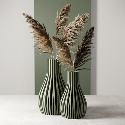 WILLOW Sculptural Fluted Vase