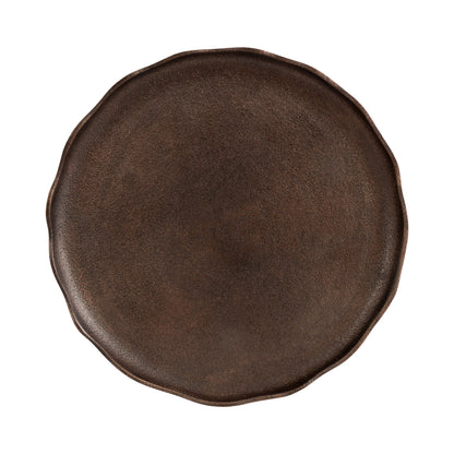 Alessia Decorative Footed Serving Tray | Antique Bronze