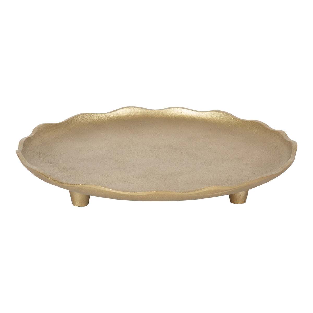 Alessia Decorative Footed Serving Tray | Antique Bronze