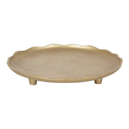 Alessia Decorative Footed Serving Tray | Antique Bronze
