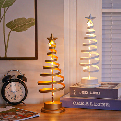 LED Spiral Christmas Tree Light | Holiday Table Decor