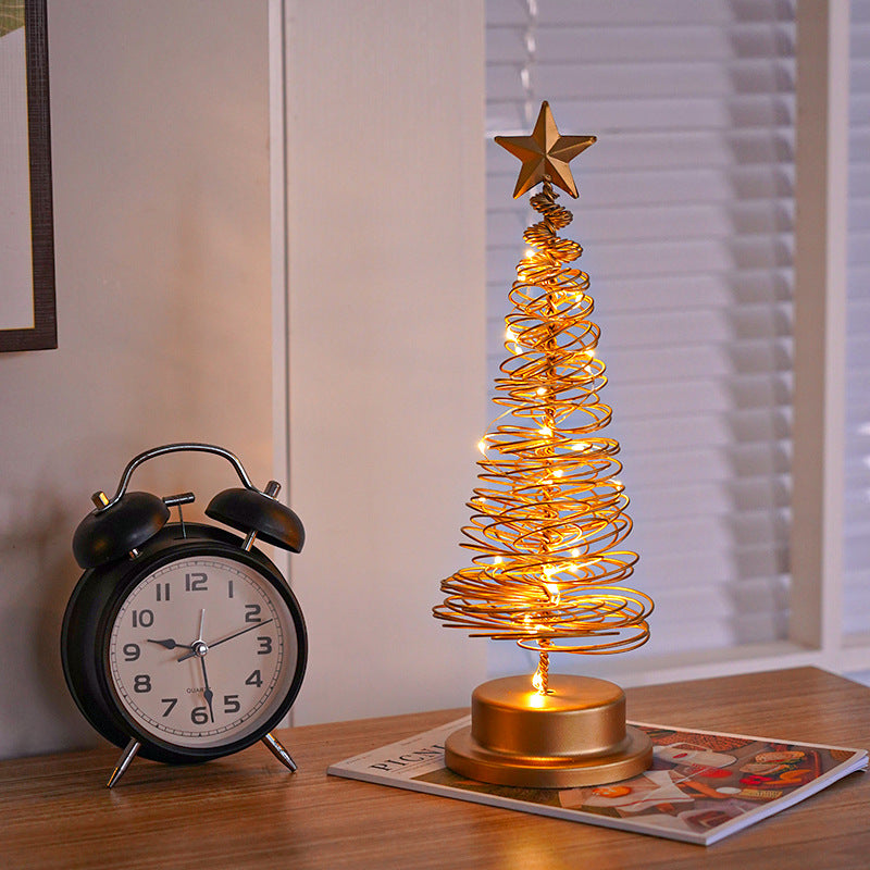 LED Spiral Christmas Tree Light | Holiday Table Decor