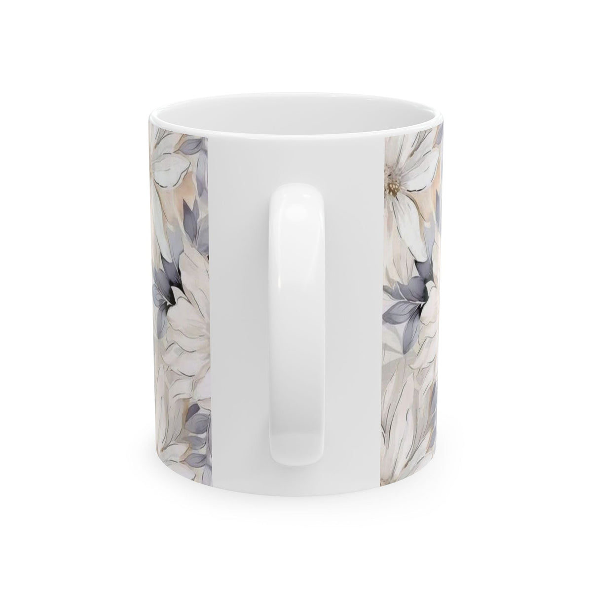 Neutral Floral Ceramic Mug