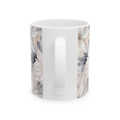 Neutral Floral Ceramic Mug