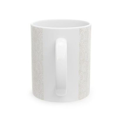 Neutral Geometric Ceramic Mug