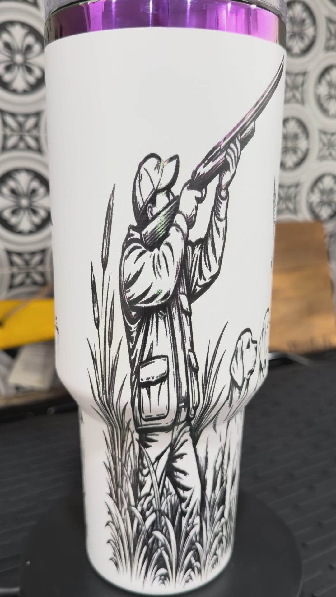 Duck Hunting Tumbler – Engraved 40 oz Waterfowl Travel Cup