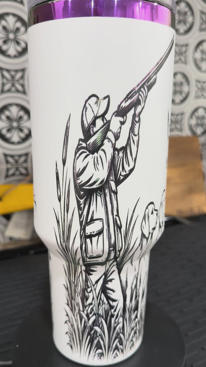 Duck Hunting Tumbler – Engraved 40 oz Waterfowl Travel Cup