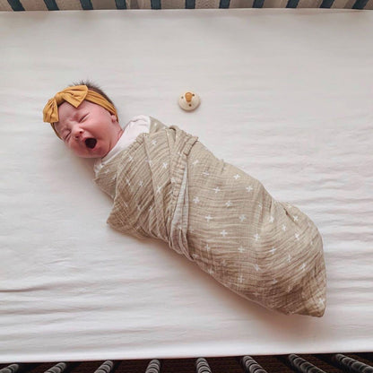 Estes Cotton Muslin Baby Swaddle Blankets – 3 Pack